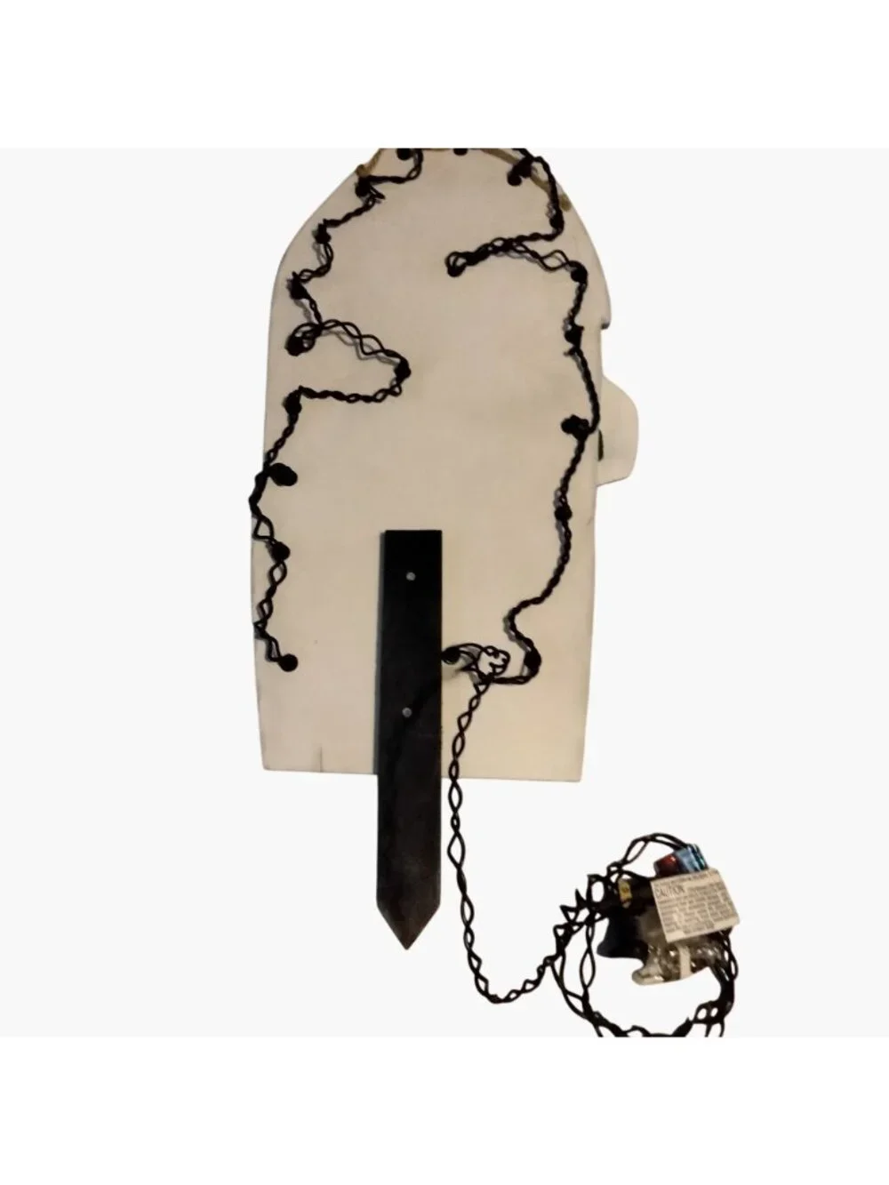 Halloween Light Up Tombstone Grave Stone Boo Bye Witch Hat